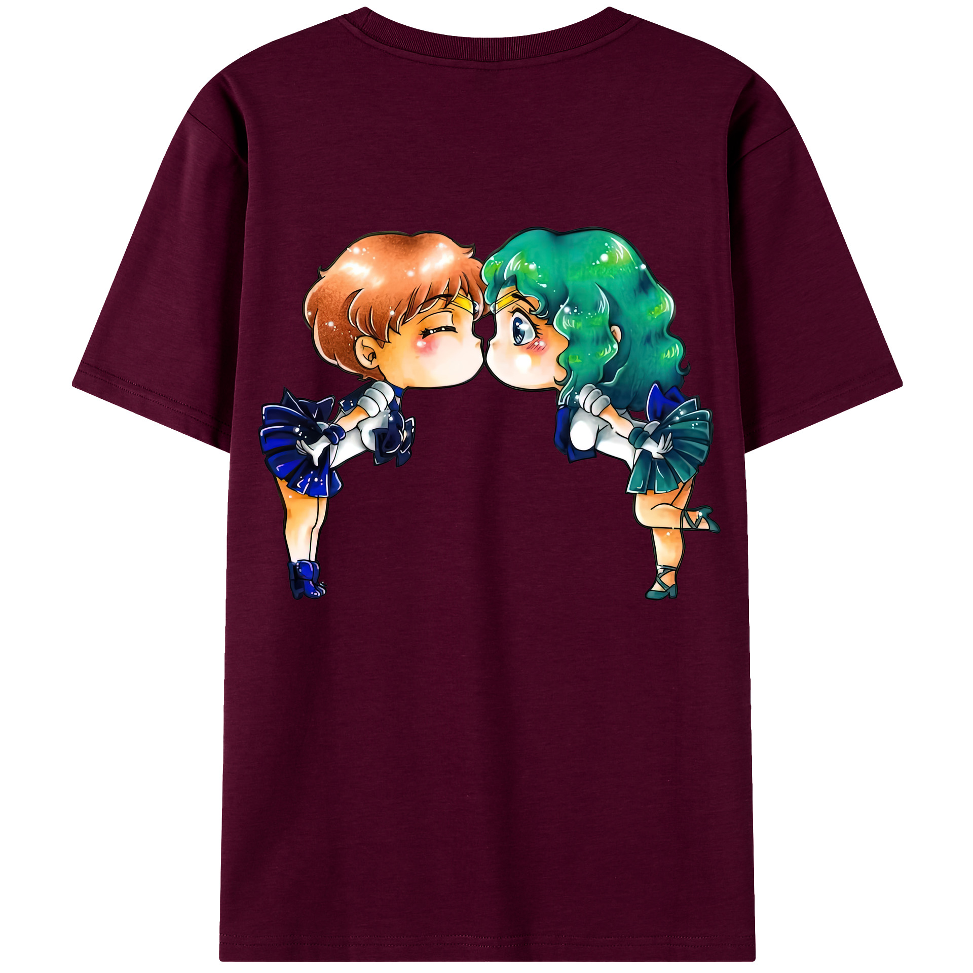 （画像用） 美少女戦士セーラームーン 天王はるか Sailor Moon Tenoh Haruka レディース半袖Tシャツ(バックプリント)